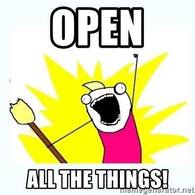 OPEN ALL THE THINGS